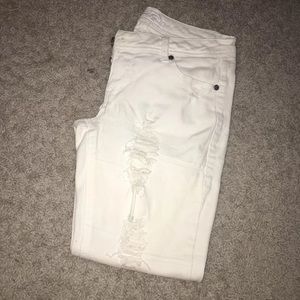 White skinny jeans!